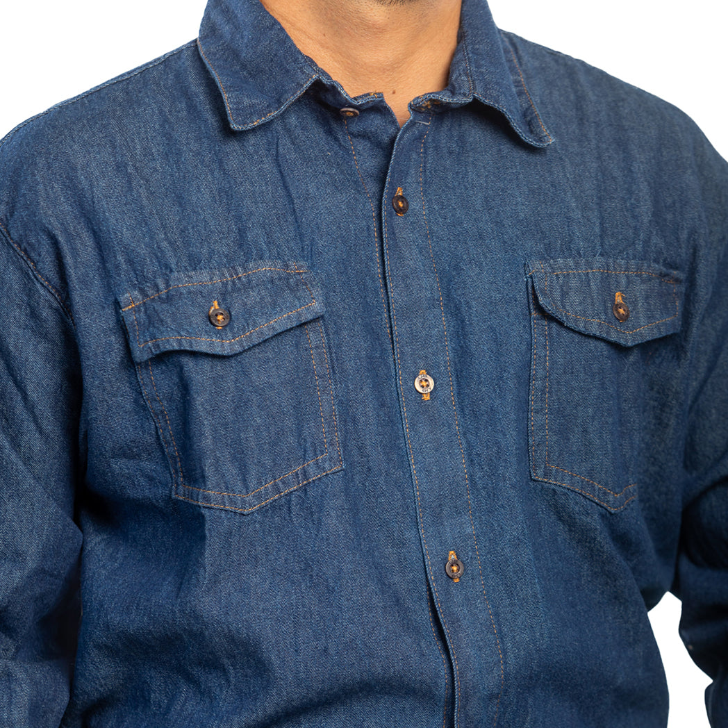 Camisa Oxford Chambray de Hombre
